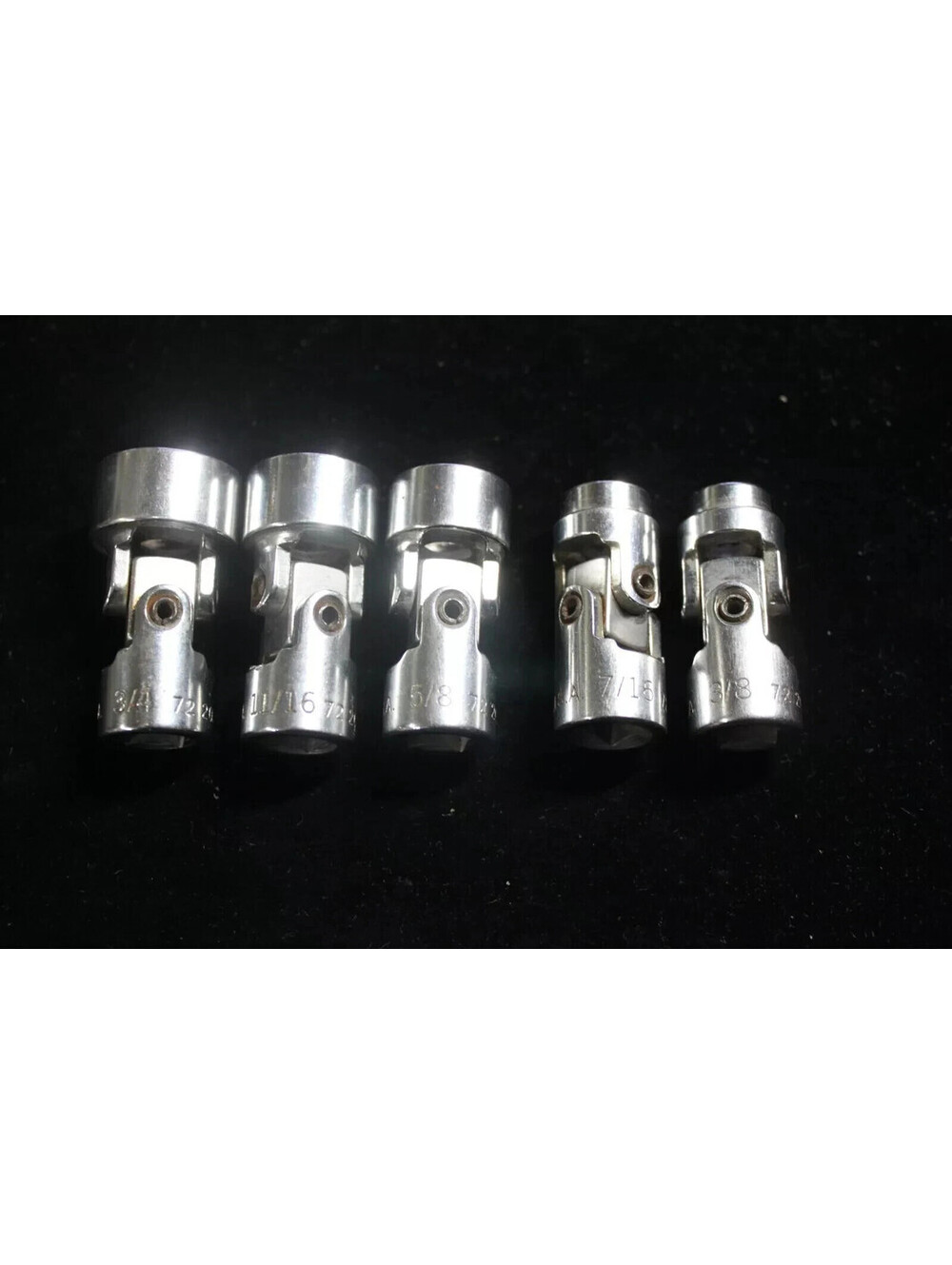 EASCO DRIVE 3/4" SAE 12 POINT UNIVERSAL SOCKET SET 5 Pc MADE IN USA